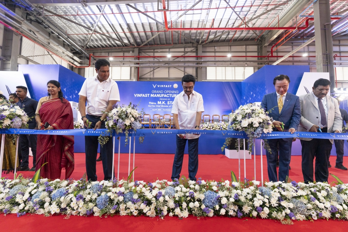 vinfast khanh thanh nha may lap rap o to dien tai tamil nadu, An Do hinh anh 1