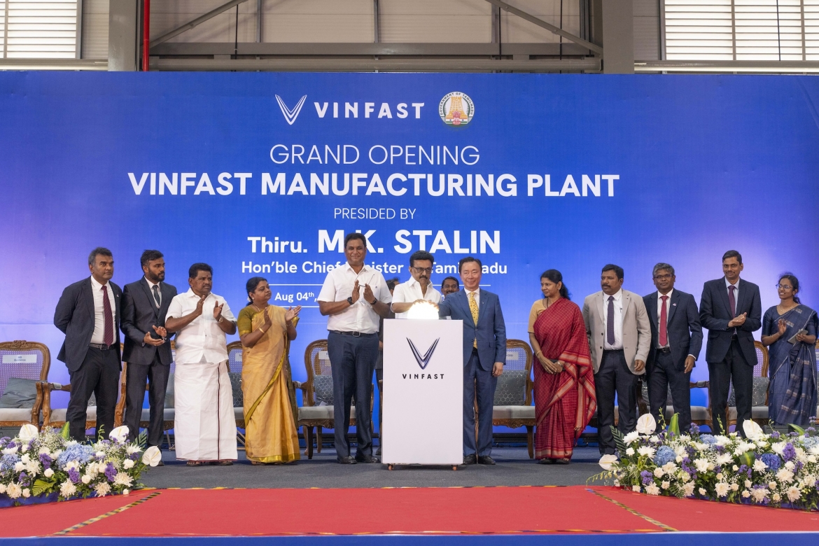 vinfast khanh thanh nha may lap rap o to dien tai tamil nadu, An Do hinh anh 2