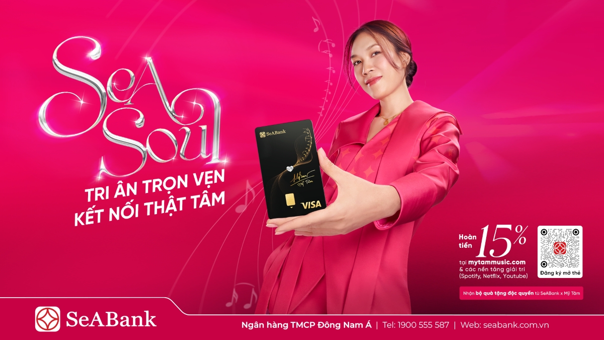 SeABank kết hợp cùng ca sĩ Mỹ Tâm ra mắt thẻ Visa SeASoul 2in1 - Trải nghiệm tài chính cảm xúc