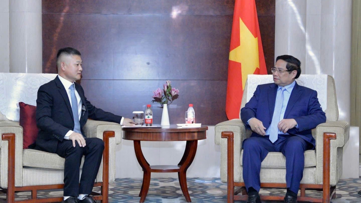 thu tuong pham minh chinh tiep cac tap doan hang dau trung quoc hinh anh 1