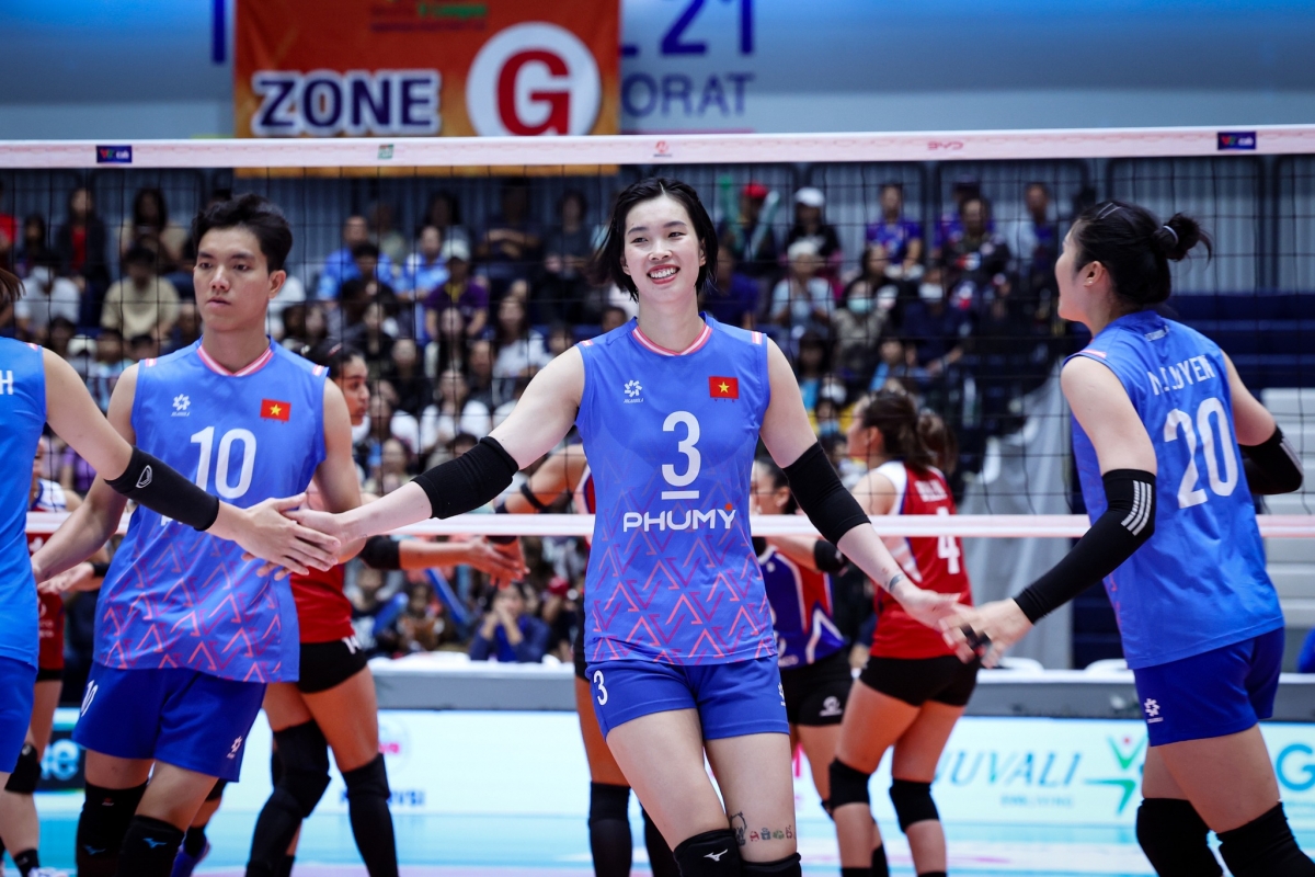 Dt bong chuyen nu viet nam de thua dang tiec truoc thai lan o chung ket sea v.league hinh anh 2