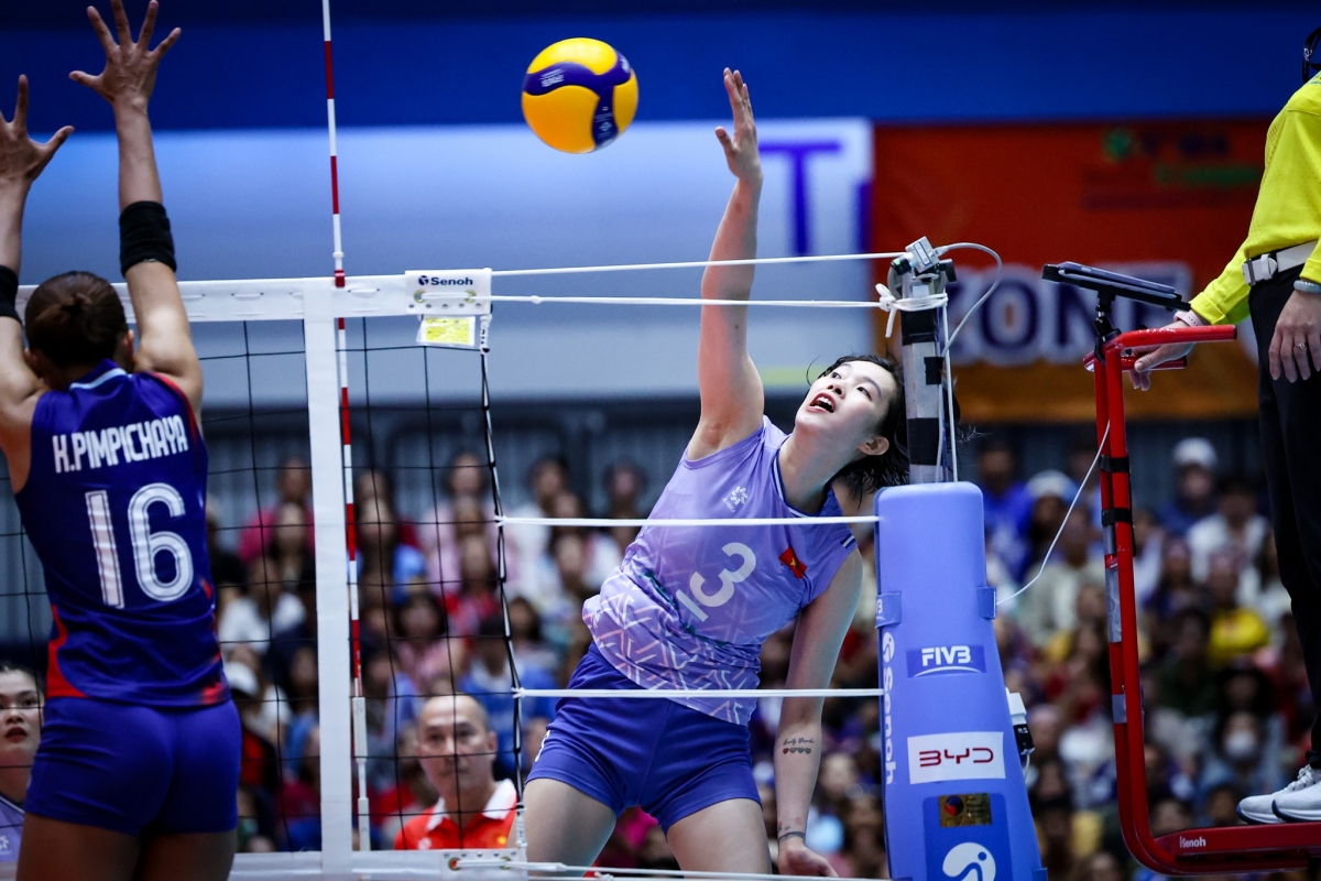 Dt bong chuyen nu viet nam de thua dang tiec truoc thai lan o chung ket sea v.league hinh anh 1