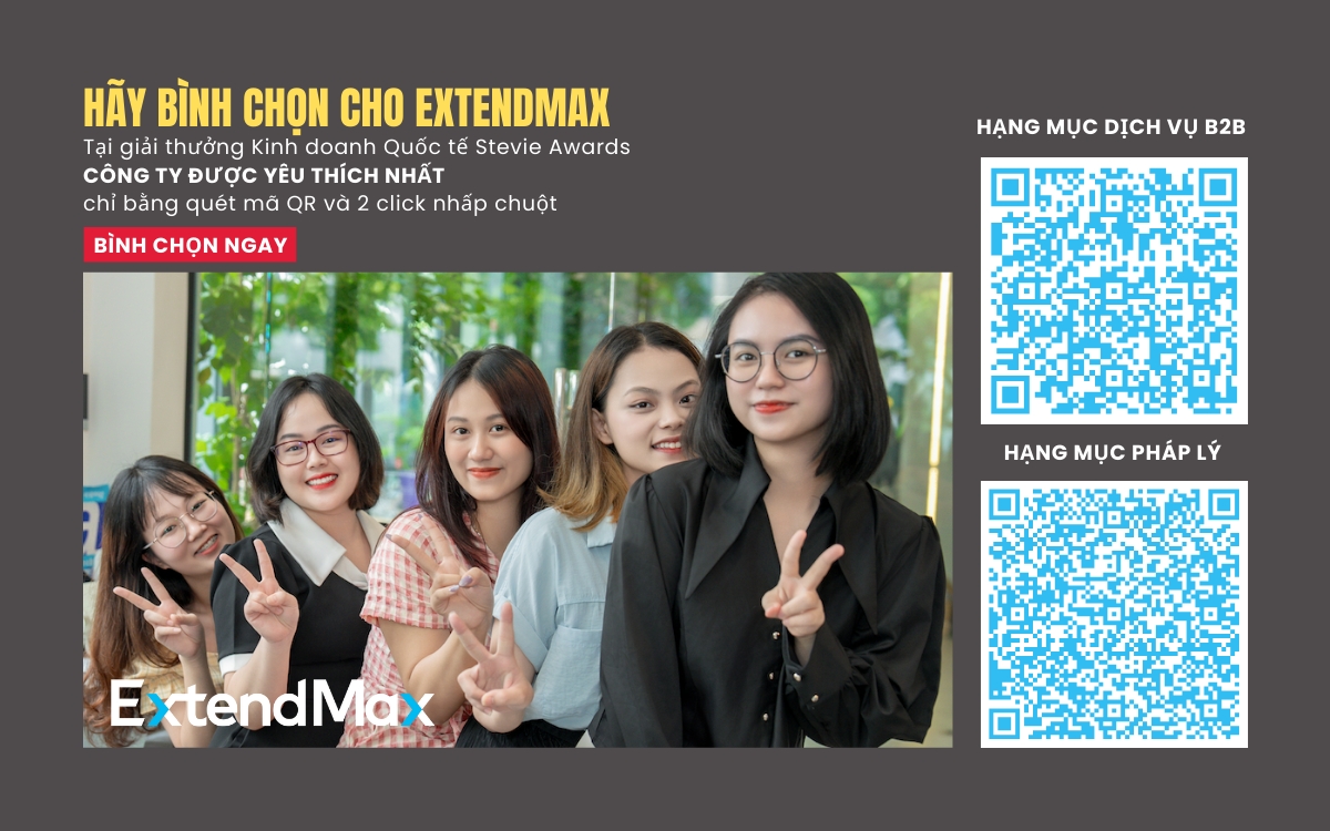 ExtendMax bước vào vòng bình chọn “Công ty được yêu thích nhất” tại IBA Stevie Awards