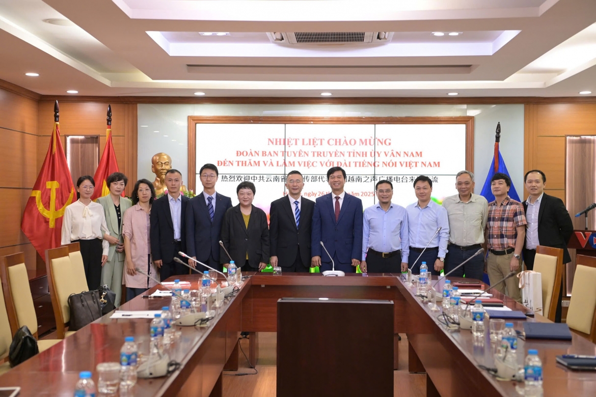 Lãnh đạo VOV tiếp đoàn Ban Tuyên truyền Tỉnh ủy Vân Nam, Trung Quốc