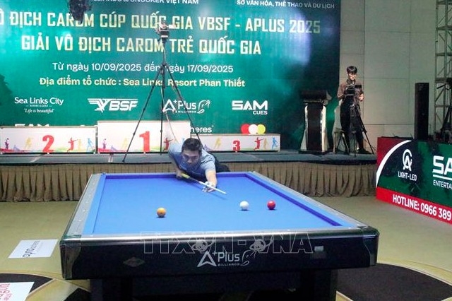 tran thanh luc crowned champion at vbsf-aplus 2025 national carom cup picture 1