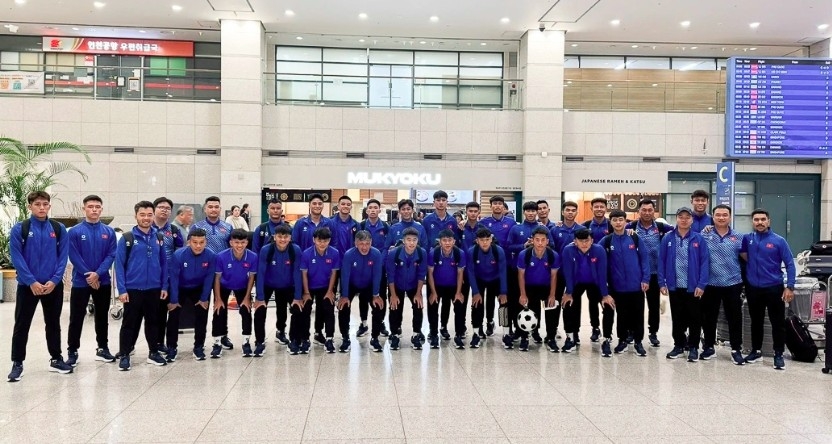 vietnam u18 team ready for intense games at seoul eou cup 2025 picture 1