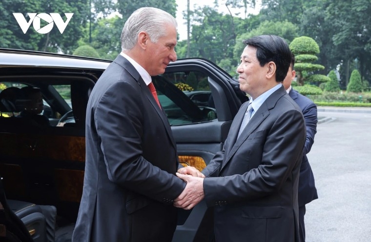 state president luong cuong meets top cuban leader in hanoi picture 1 state president luong cuong meets top cuban leader in hanoi picture 1