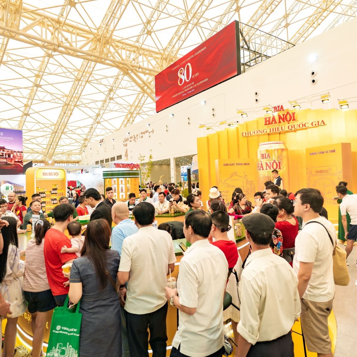 HABECO – Sức nóng lan tỏa khắp triển lãm Quốc gia thành tựu Đất nước 80 năm