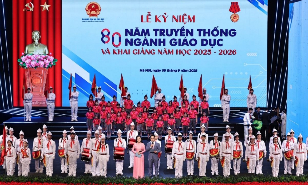 le ky niem 80 nam truyen thong nganh giao duc va khai giang nam hoc 2025 - 2026 hinh anh 1