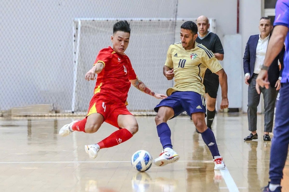 Doi tuyen futsal viet nam co chien thang dau tay tai kuwait hinh anh 1