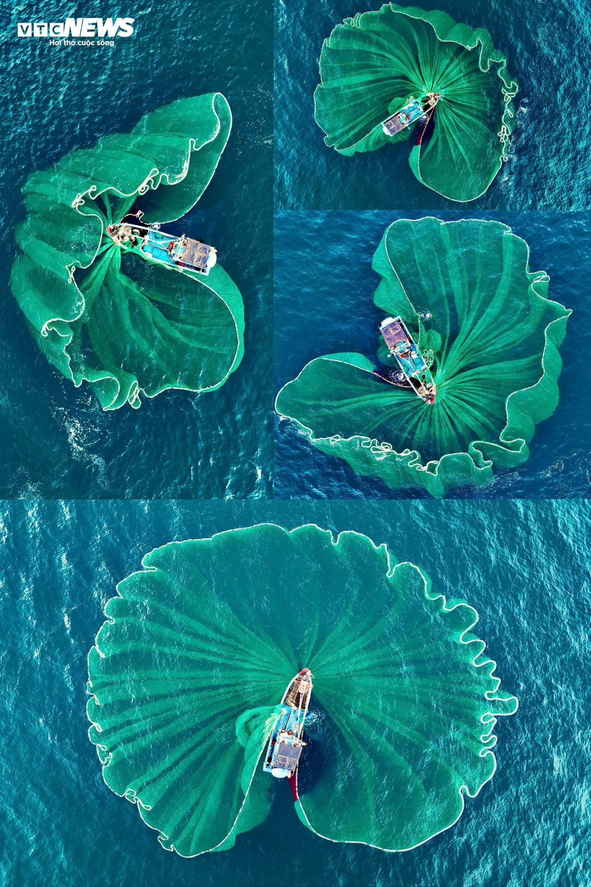 Lo Dieu fishing village - where nets bloom like flowers on the sea