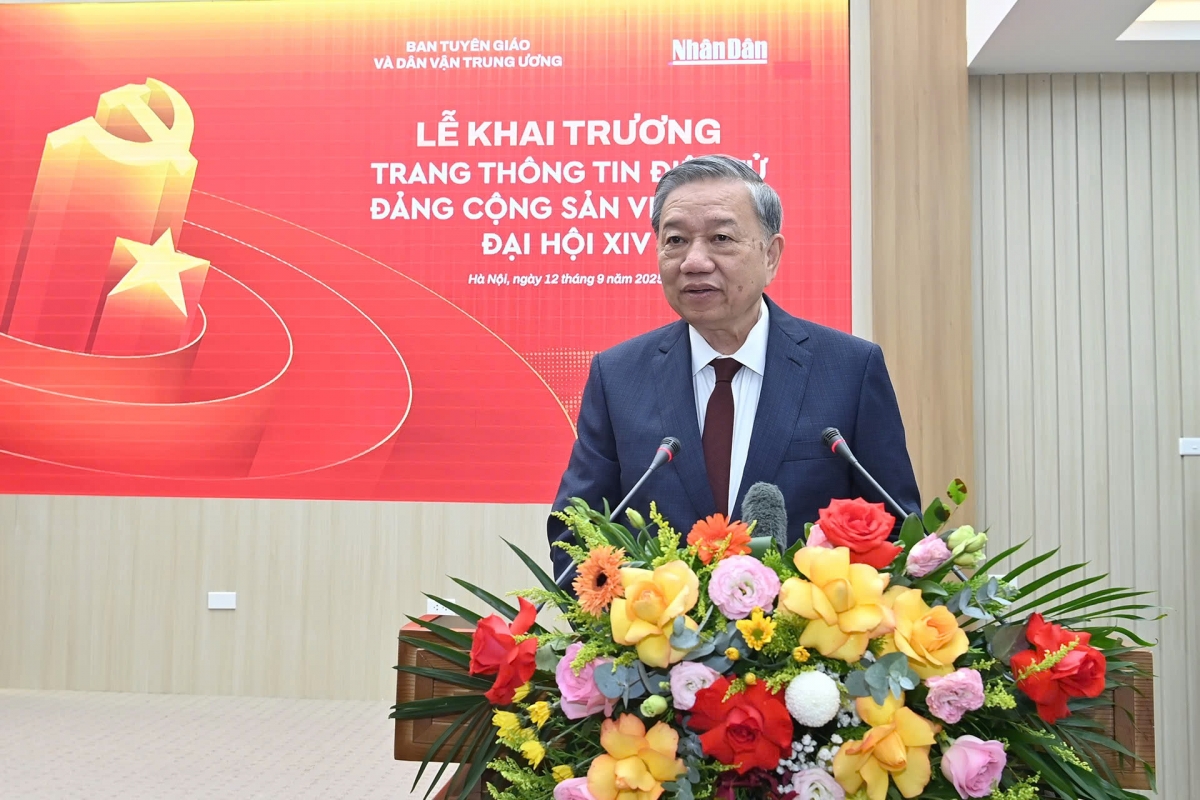 tổng bí thư tô lâm dự lễ ra mắt trang thông tin điện tử Đảng cộng sản việt nam - Đại hội xiv hình ảnh 2 tong bi thu to lam du le ra mat trang thong tin dien tu Dang cong san viet nam - Dai hoi xiv hinh anh 2