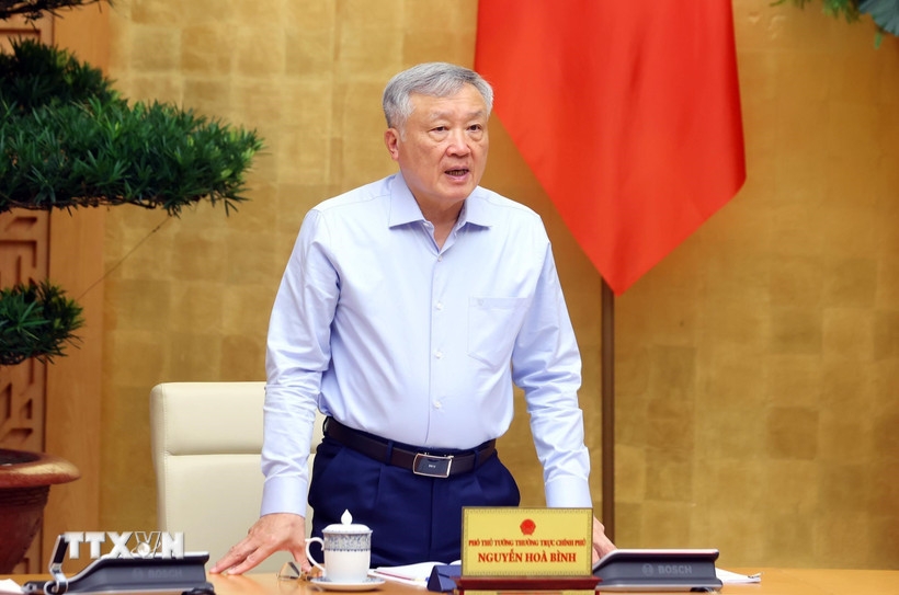 pho thu tuong nguyen hoa binh chu tri hop ve tinh hinh van hanh chinh quyen 2 cap hinh anh 1