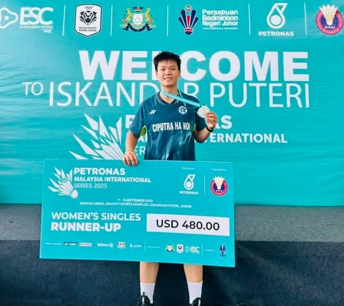 bich phuong finishes runner-up at malaysia international series 2025 picture 1 bich phuong finishes runner-up at malaysia international series 2025 picture 1
