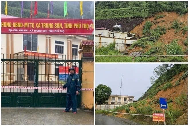 Khởi công trụ sở xã Trung Sơn (Phú Thọ) sau khi bị sạt lở hư hỏng nặng