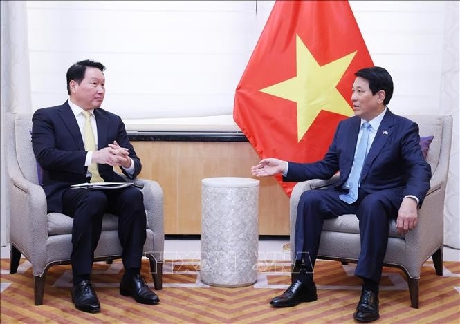 state leader thanks sk group s contributions to vietnamese economy picture 1