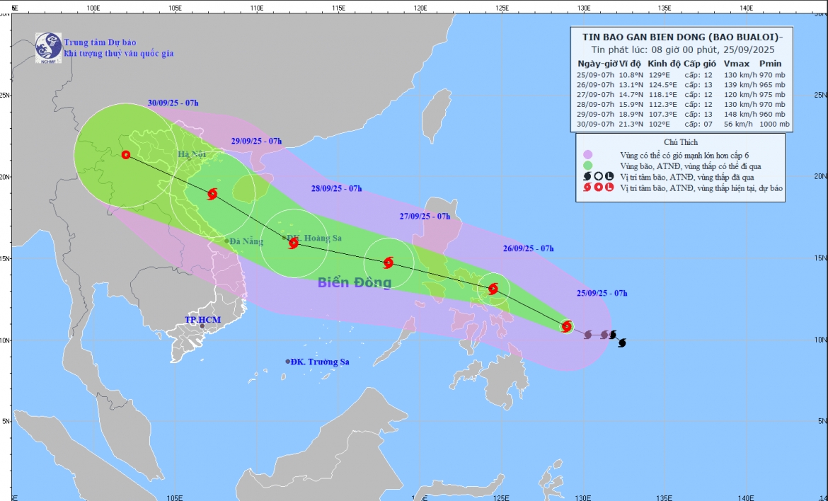 bao bualoi tien gan bien Dong, kha nang tro thanh bao so 10 nam 2025 hinh anh 1