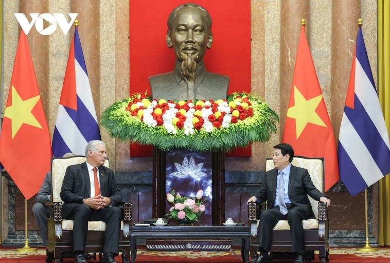 state president luong cuong meets top cuban leader in hanoi picture 2 state president luong cuong meets top cuban leader in hanoi picture 2