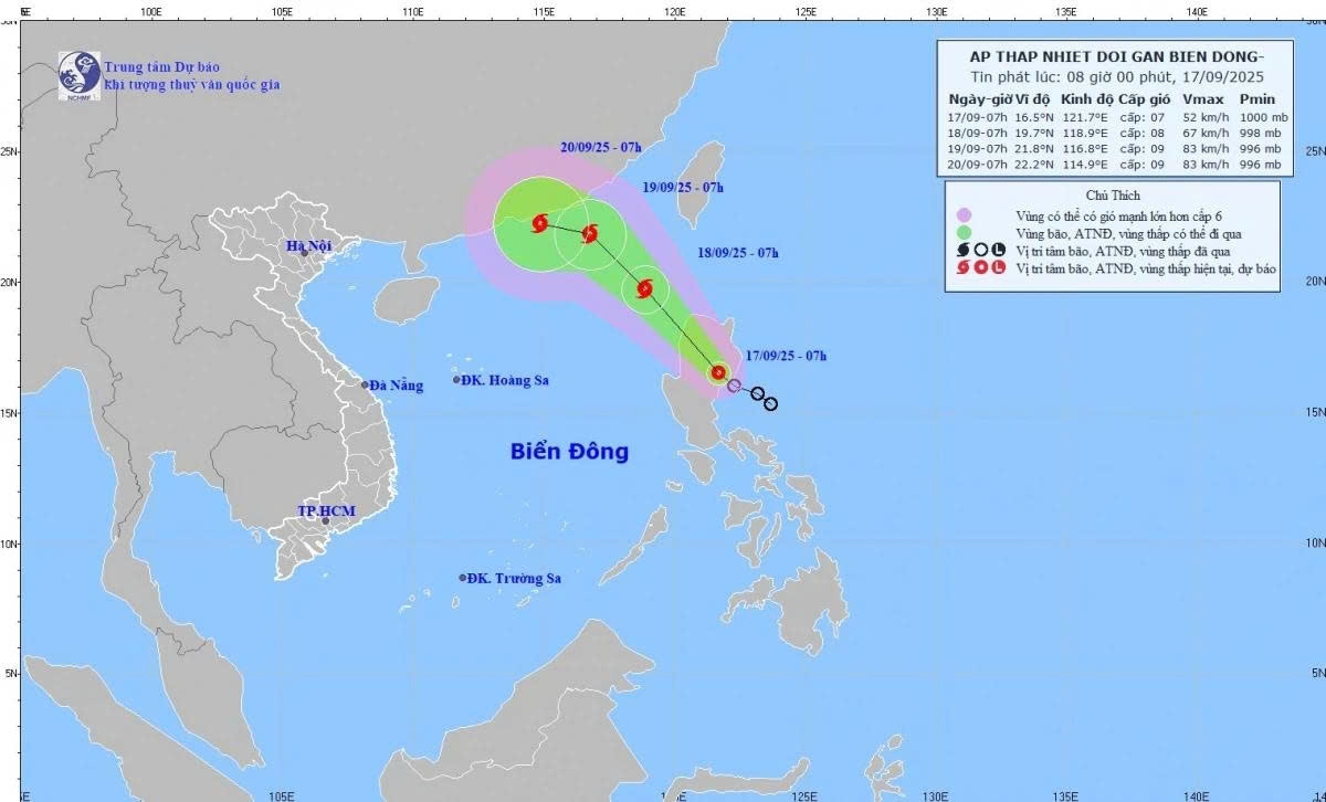 tropical depression likely to strengthen into storm in east sea picture 1