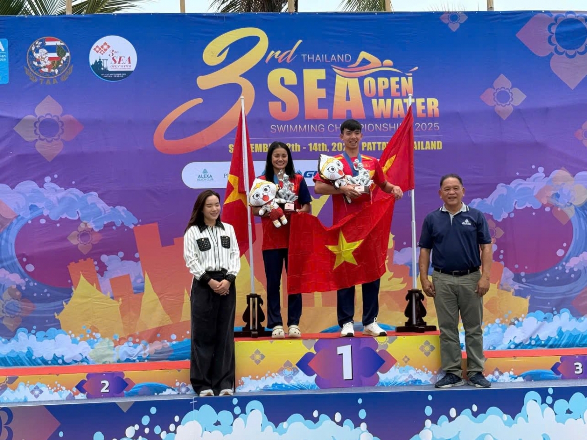 5 golds for vietnam at sea open water swimming championships 2025 picture 1 5 golds for vietnam at sea open water swimming championships 2025 picture 1