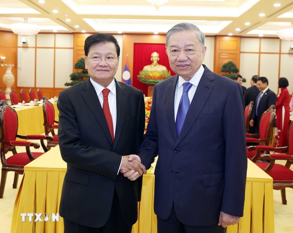 tong bi thu to lam hoi kien tong bi thu, chu tich nuoc lao thongloun sisoulith hinh anh 2