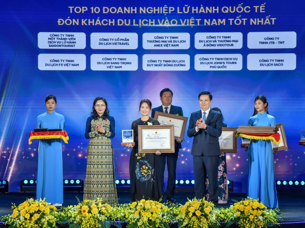 f5 viet nam nhan giai doanh nghiep lu hanh quoc te don khach du lich vao viet nam tot nhat hinh anh 1