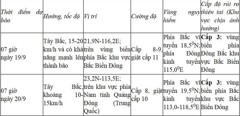 Ap thap nhiet doi tren bien Dong manh len, bien dong song cao toi 5m hinh anh 2