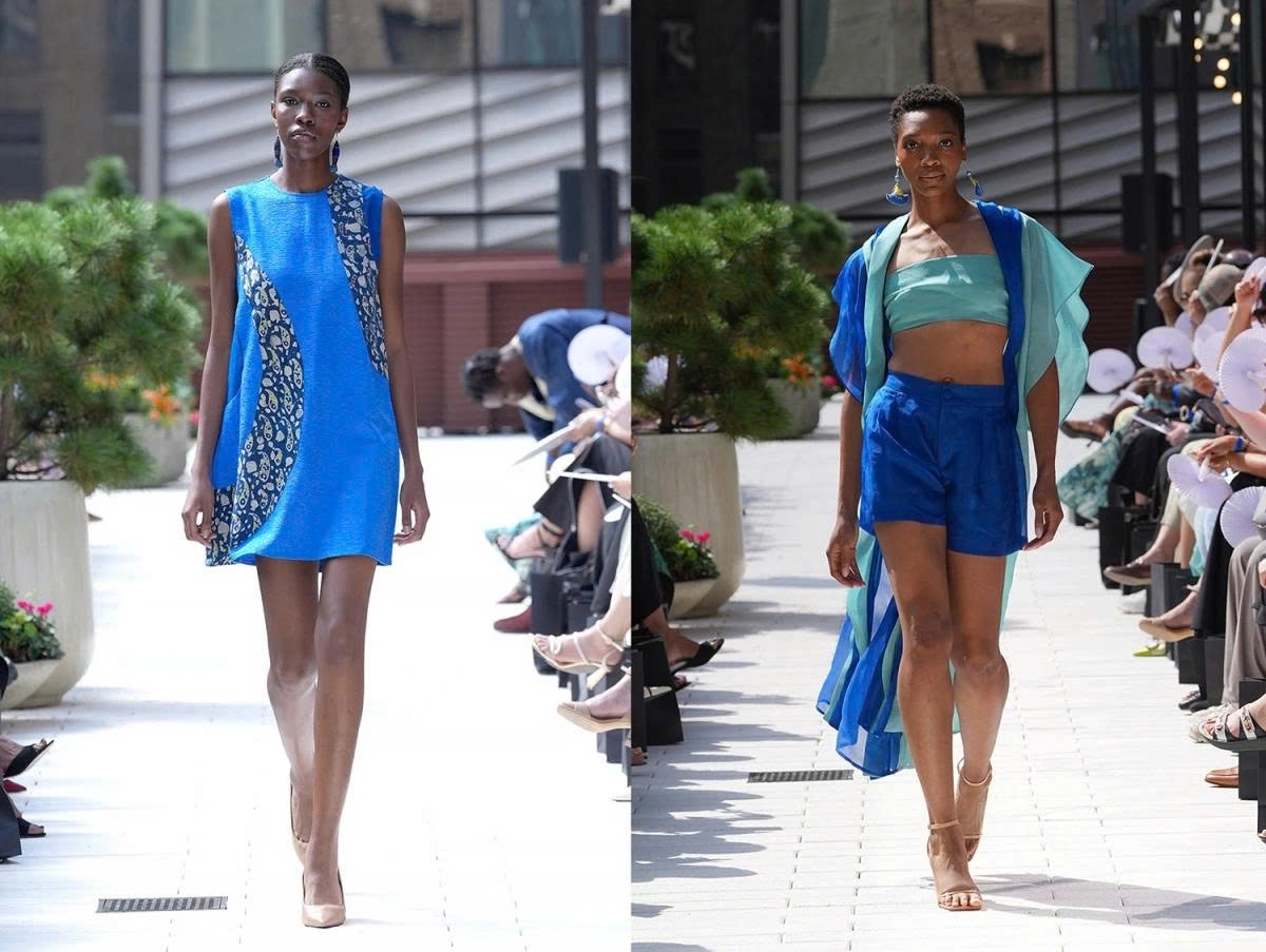 bao loc silk and pa co brocade impress fashion lovers at new york fashion week picture 2