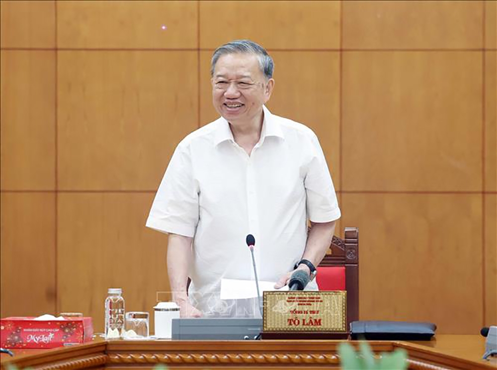 tổng bí thư tô lâm làm việc với thường trực các tiểu ban Đại hội xiv của Đảng hình ảnh 1 tong bi thu to lam lam viec voi thuong truc cac tieu ban Dai hoi xiv cua Dang hinh anh 1