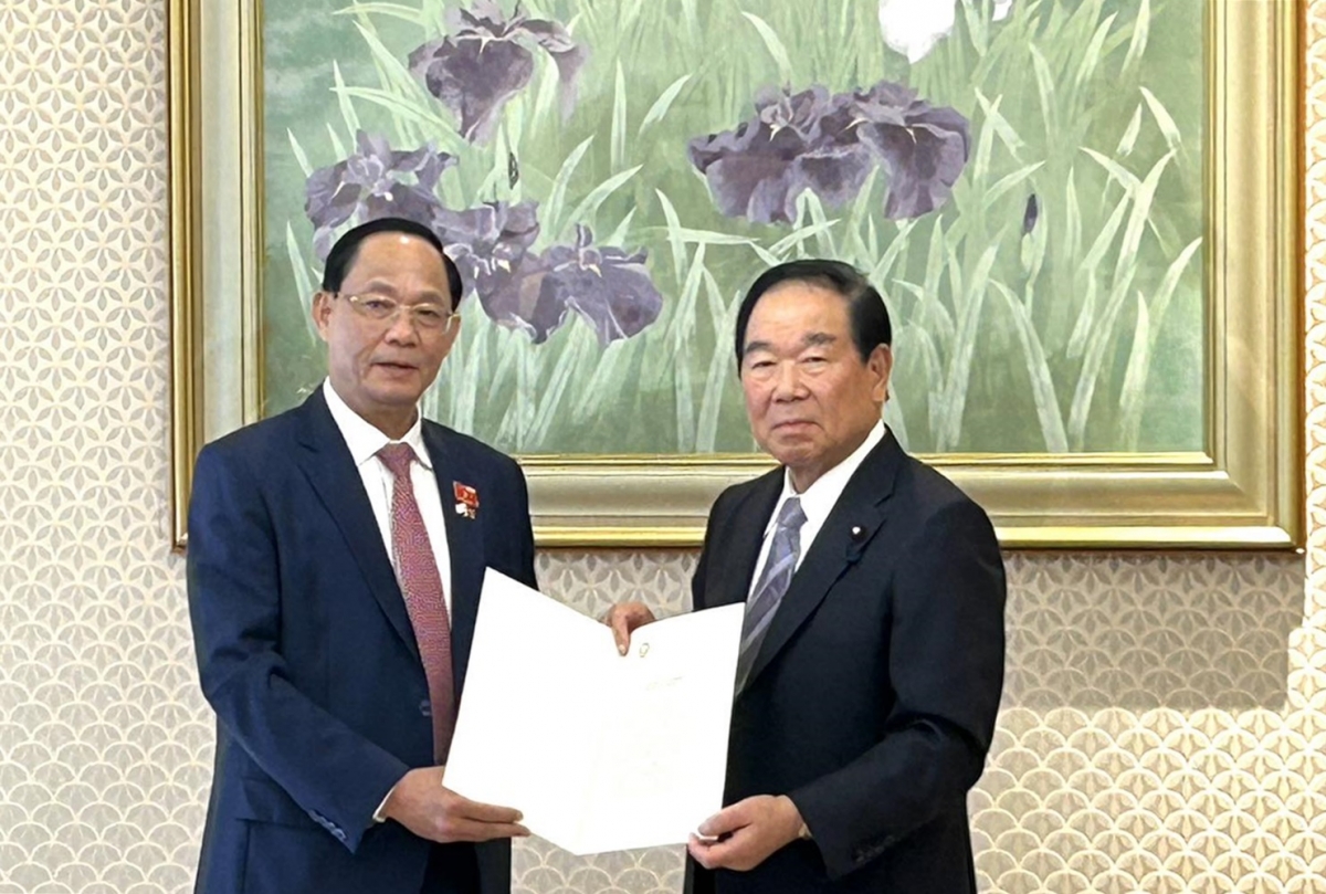 Phó Chủ tịch Quốc hội Trần Quang Phương hội đàm cùng các nhà lập pháp Nhật Bản