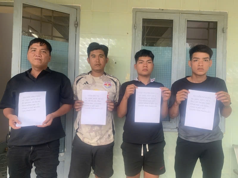 Bắt giữ 4 đối tượng bắt giữ người trái pháp luật để đòi nợ