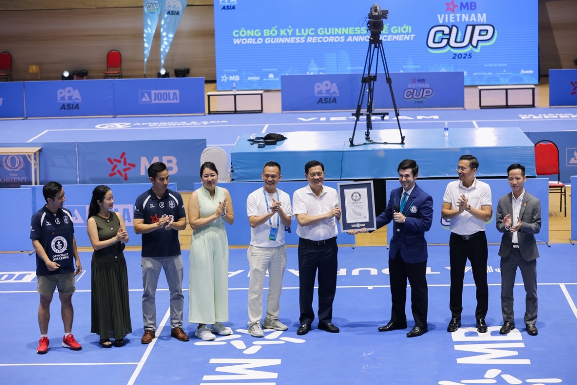 giai pickleball ppa tour asia - mb vietnam cup 2025 lap ky luc guinness hinh anh 2