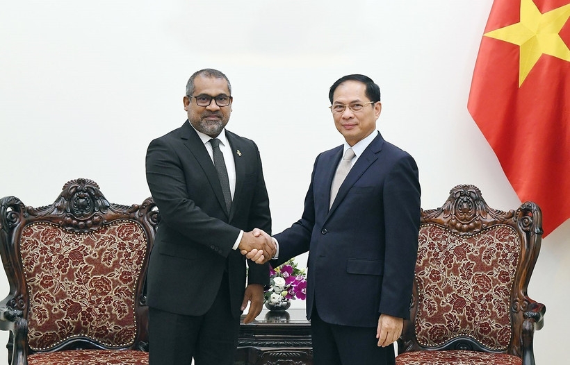 vietnamese deputy pm receives maldivian foreign minister picture 1 vietnamese deputy pm receives maldivian foreign minister picture 1