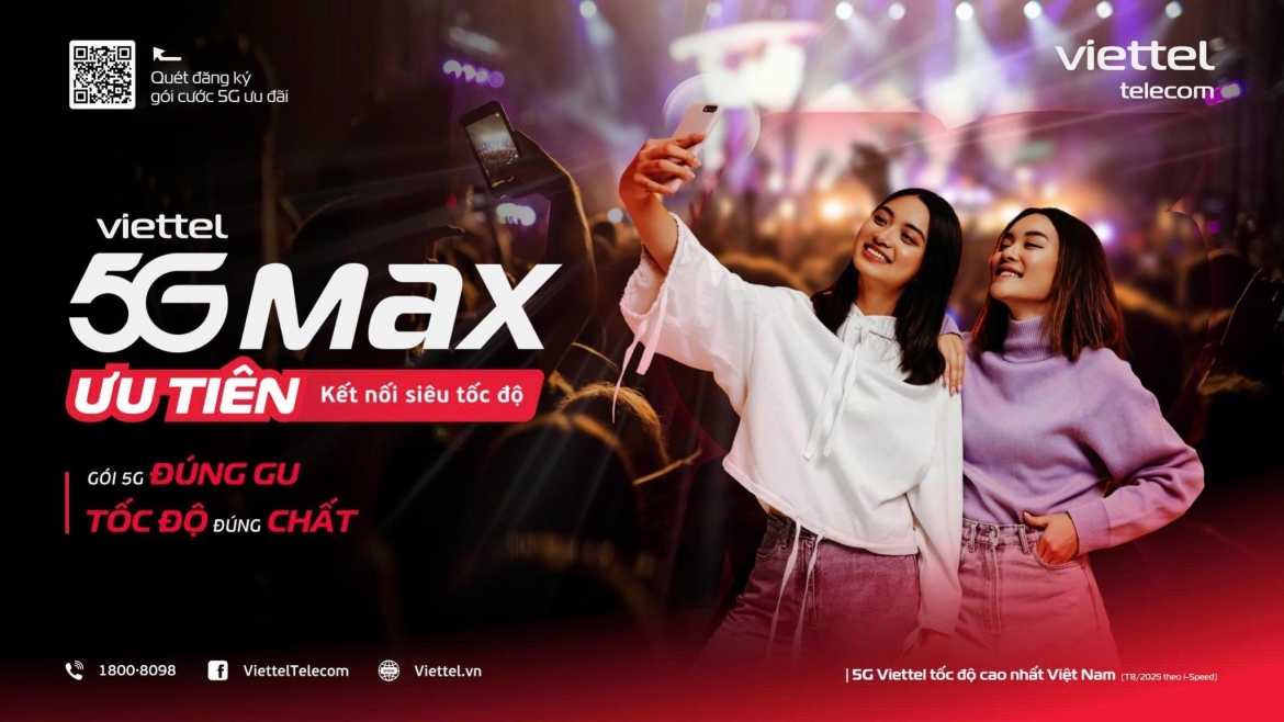 viettel ra mat he goi cuoc 5gmax khang dinh vi the dan dau ve toc do hinh anh 1