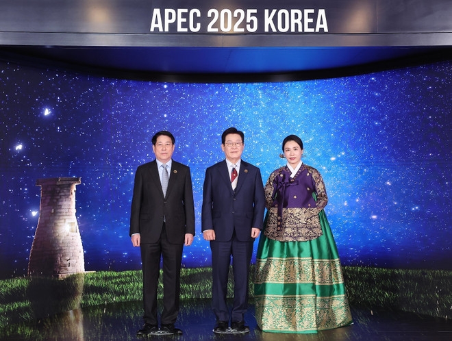 state president meets apec leaders in rok picture 4