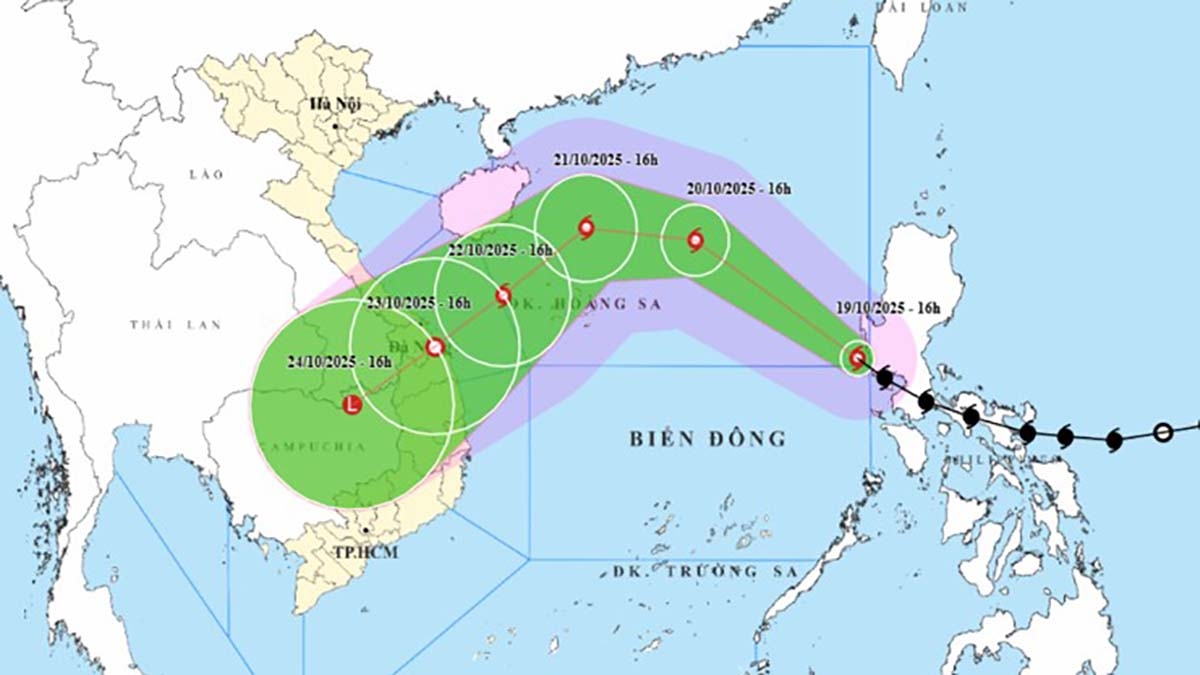 Bão Fengshen vào Biển Đông, trở thành bão số 12 trong năm 2025