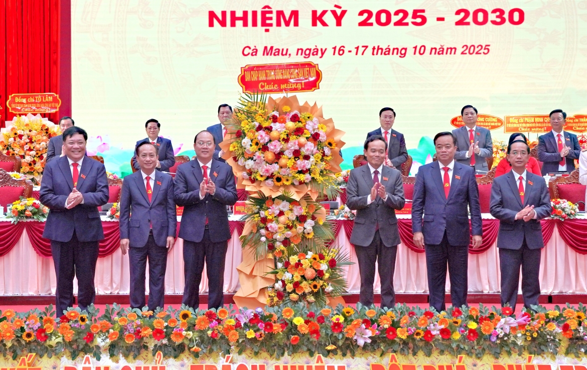 Danh sách Ban Chấp hành, Ban Thường vụ Tỉnh ủy Cà Mau nhiệm kỳ 2025-2030