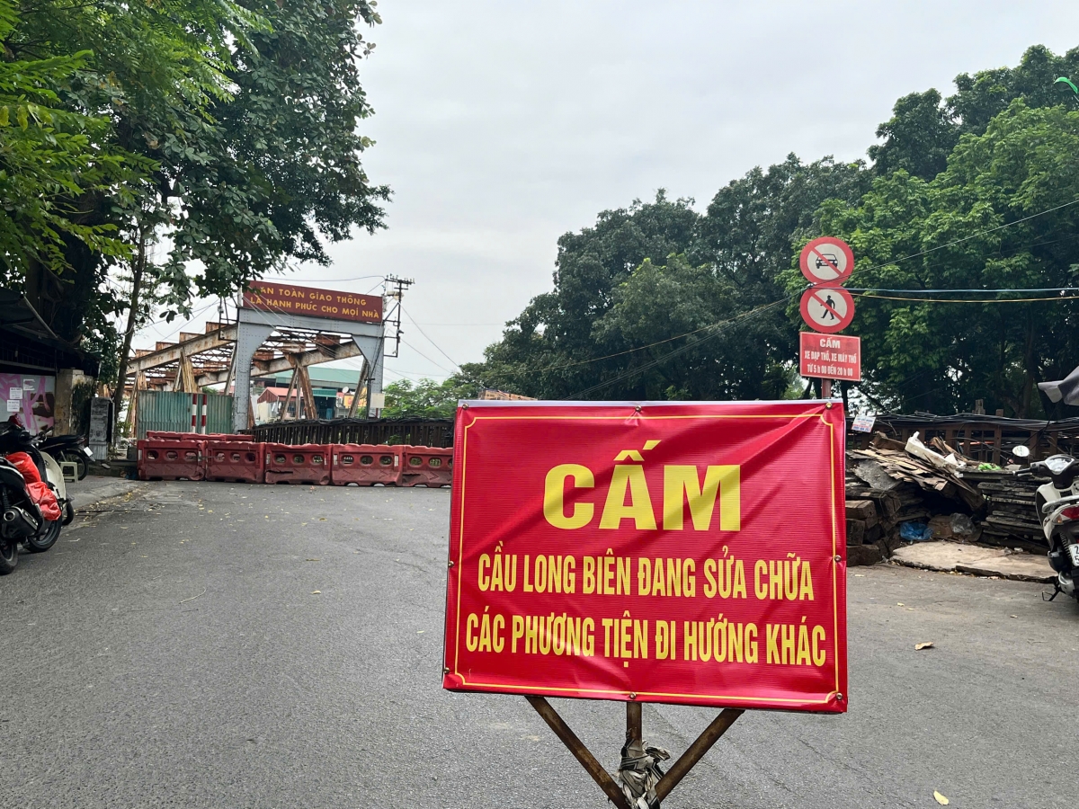 Hà Nội phân luồng giao thông sau khi cấm xe cộ qua cầu Long Biên từ ngày 1/11