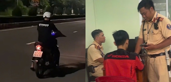 Thanh niên "bốc đầu" xe khoe TikTok bị phạt tiền và tịch thu phương tiện