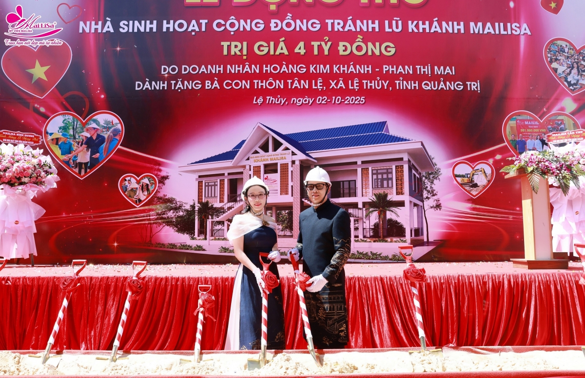 danh nhan mailisa chi 4 ty dong xay nha tranh lu quang tri hinh anh 1 danh nhan mailisa chi 4 ty dong xay nha tranh lu quang tri hinh anh 1