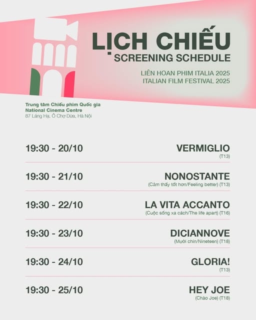hanoi audiences to explore italy through contemporary films picture 1