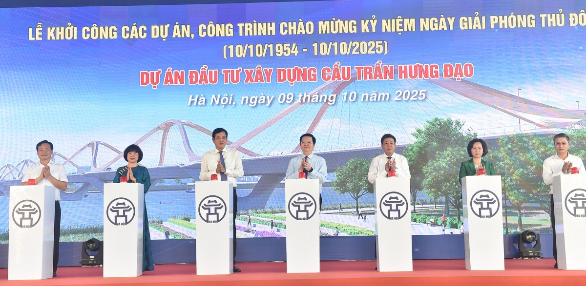 Hà Nội khởi công xây dựng cầu Trần Hưng Đạo gần 16.000 tỷ đồng