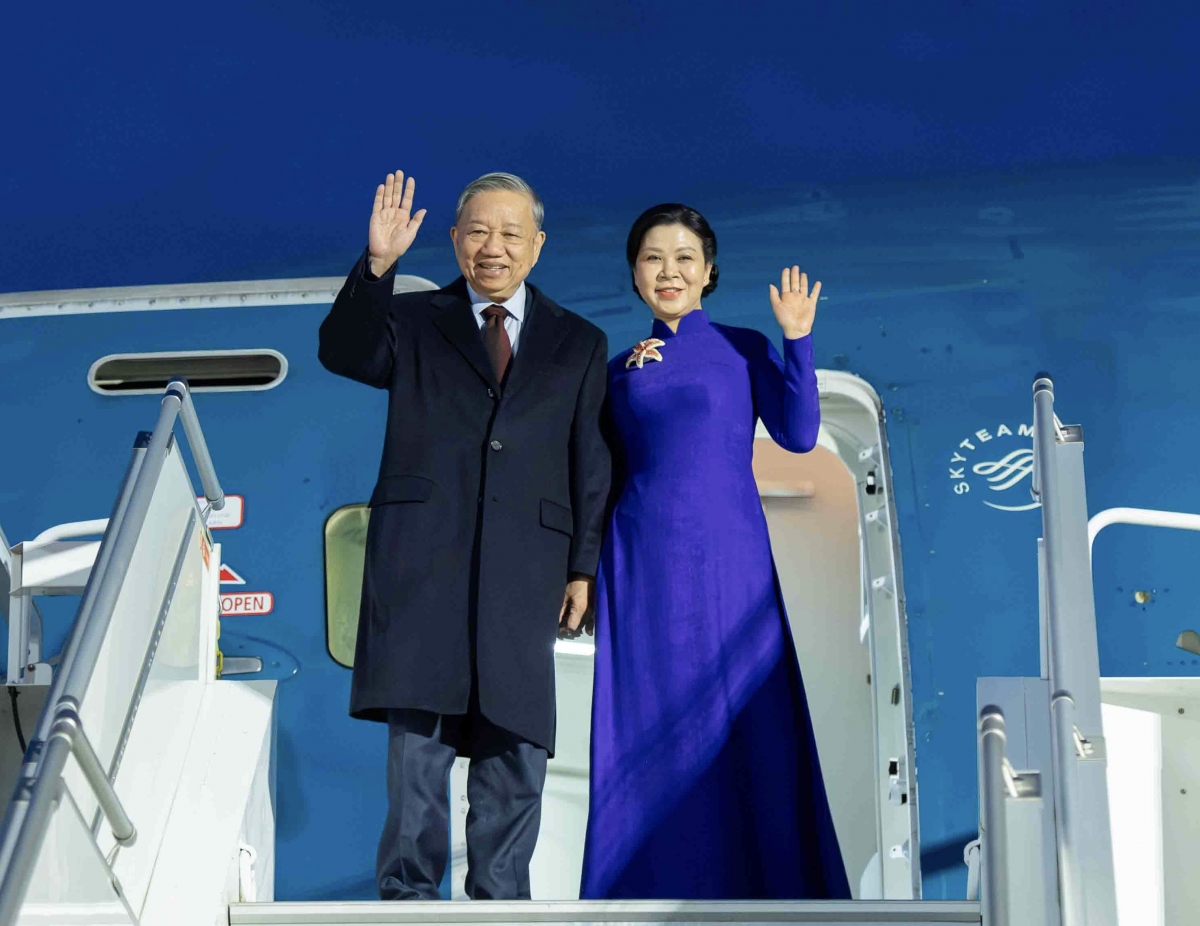 Tổng Bí thư Tô Lâm tới Helsinki bắt đầu các hoạt động thăm chính thức Phần Lan