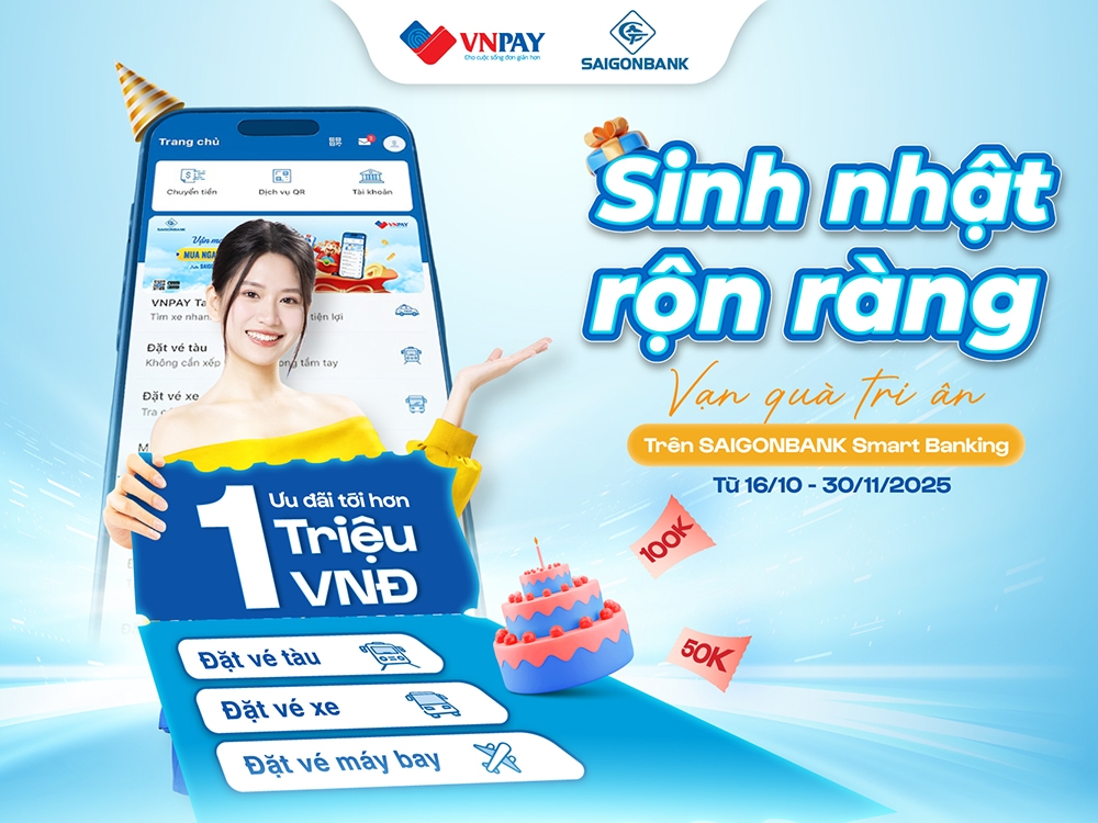  bat tay cung fintech, saigonbank tung loat uu dai tien trieu tri an sinh nhat hinh anh 1