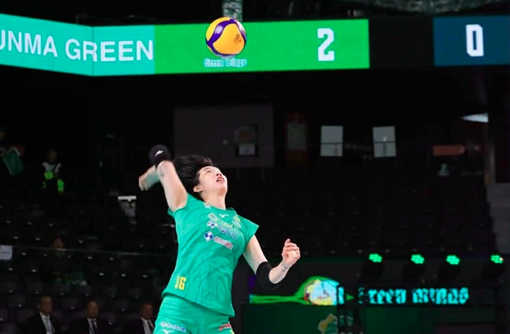 Thanh Thuy ranks among top 10 players in Japan Volleyball Championship