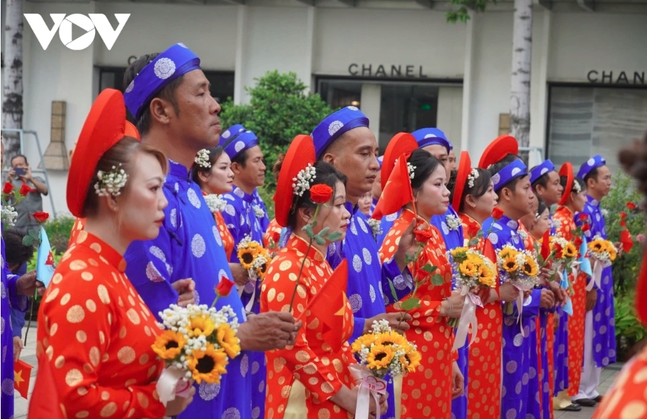 50 worker couples join mass wedding in hcm city after years of waiting picture 1 50 worker couples join mass wedding in hcm city after years of waiting picture 1