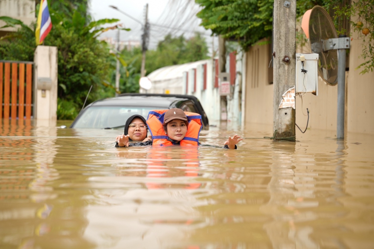 Lũ lụt tại Songkhla.