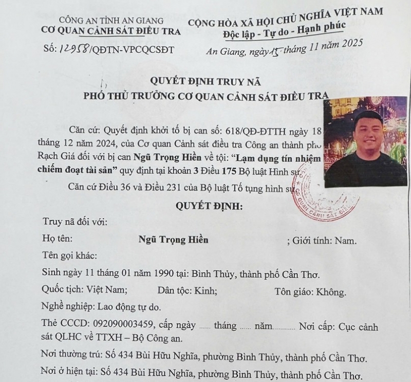 truy na doi tuong thue xe o to tu lai roi bo tron hinh anh 1