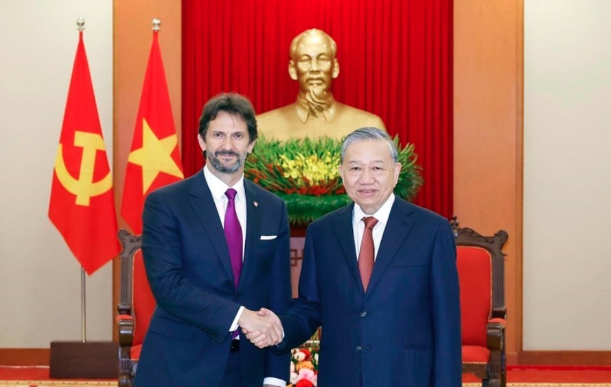 Party chief welcomes Slovak Deputy PM