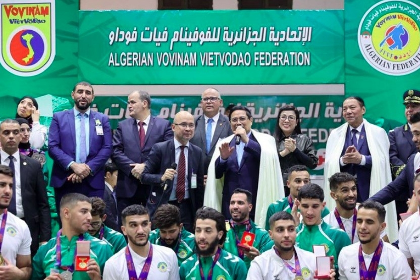 pm visits algerian vovinam federation, departs for south africa picture 1